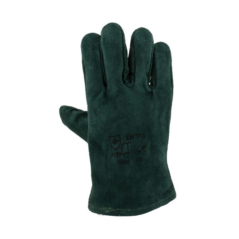 Green Lined Welders Gloves