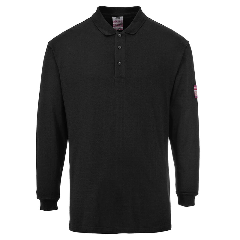 FR10 - Flame Resistant Anti-Static Long Sleeve Polo Shirt