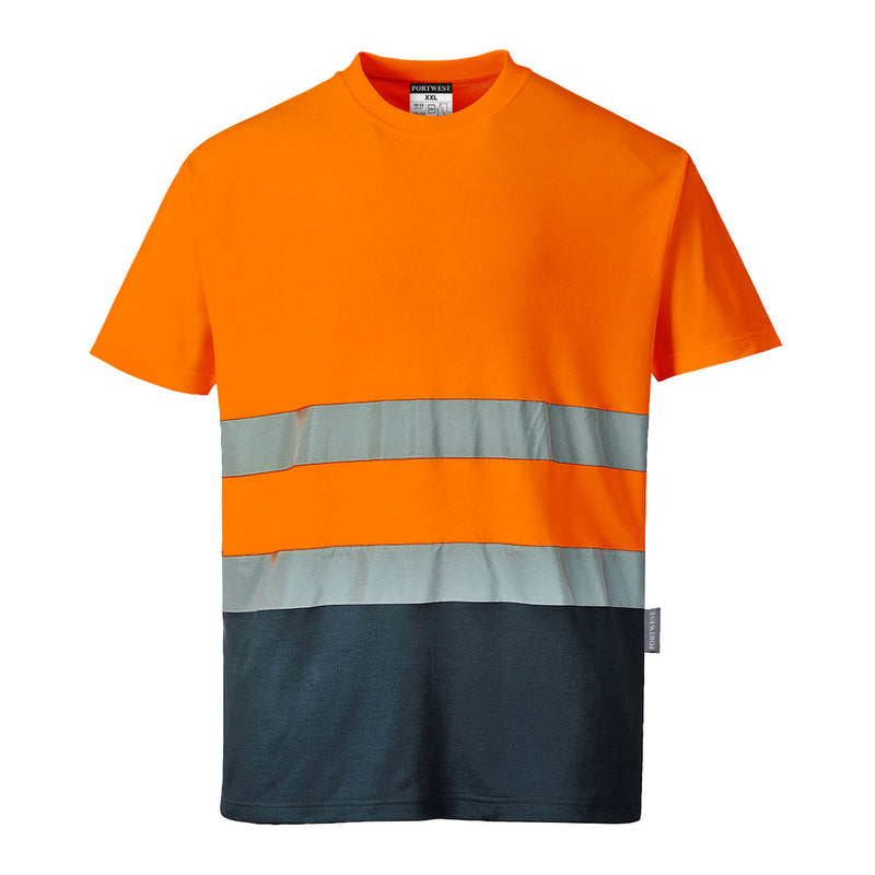 S173 - Hi-Vis Cotton Comfort Contrast T-Shirt S/S
