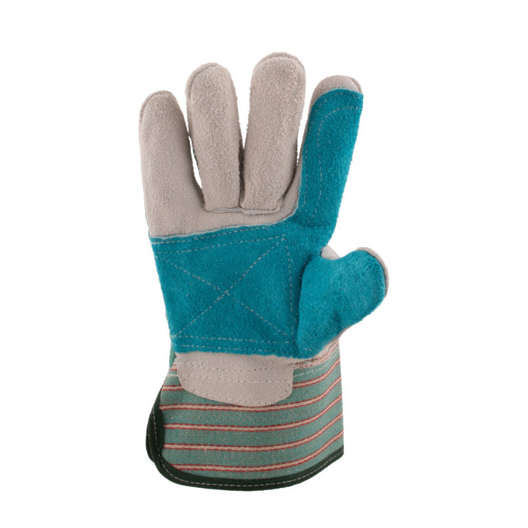 Leather Rigger Candy-Striped Gloves