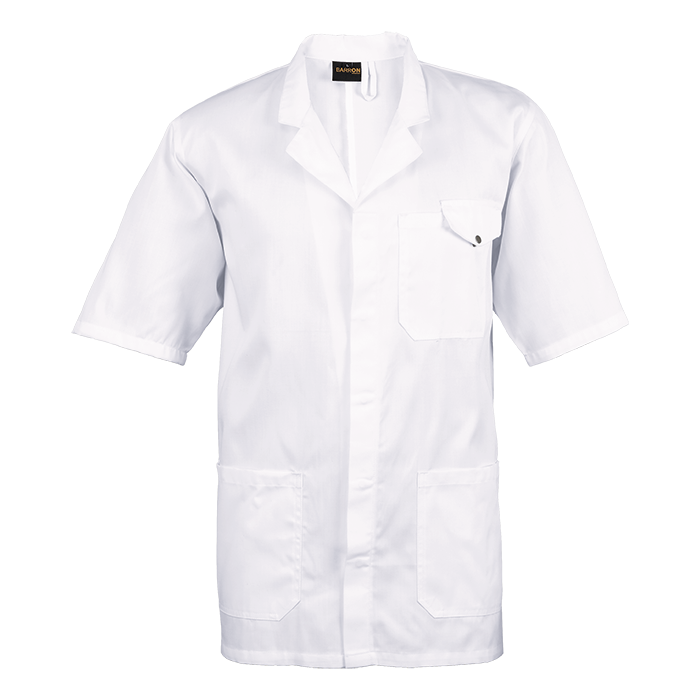 Short Sleeve Lab Coat