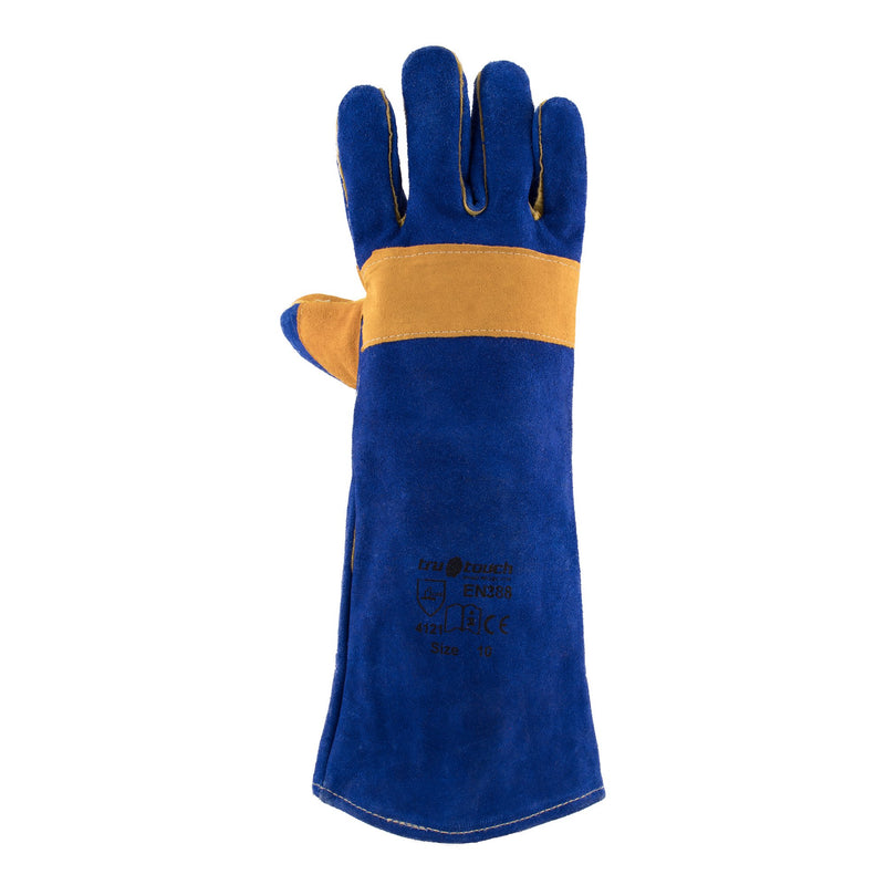 Blue Lined Welders Gloves