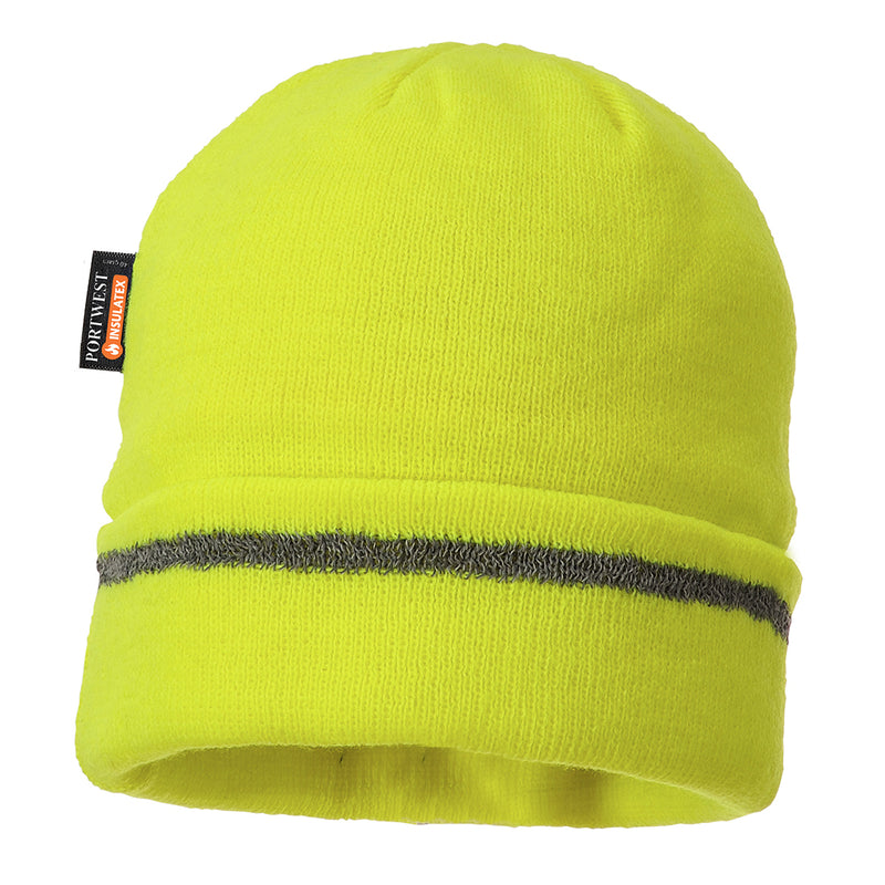 B023 - Reflective Trim Knit Hat Insulatex Lined