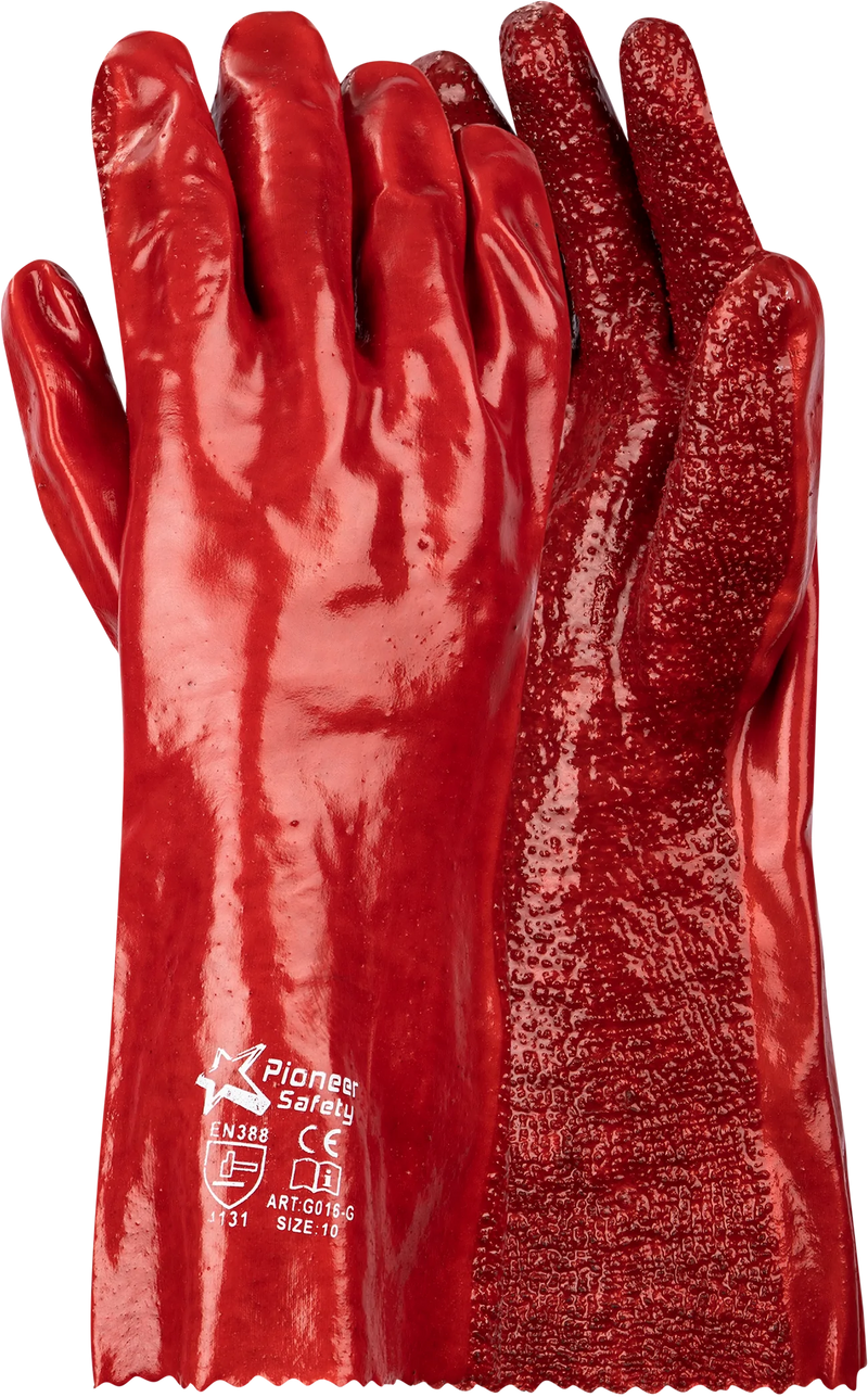 Pioneer PVC Red Terrycloth Palm Glove