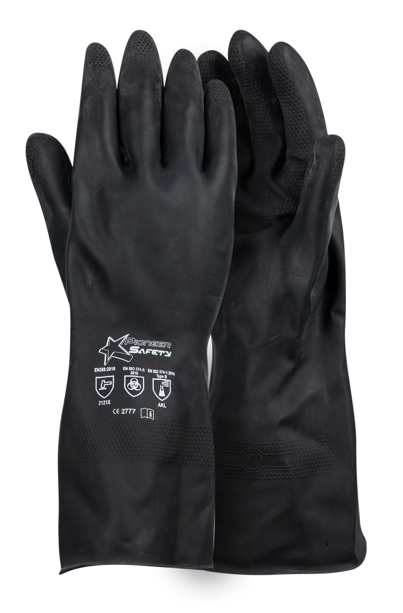 Chemical Rubber Flock Lined Glove