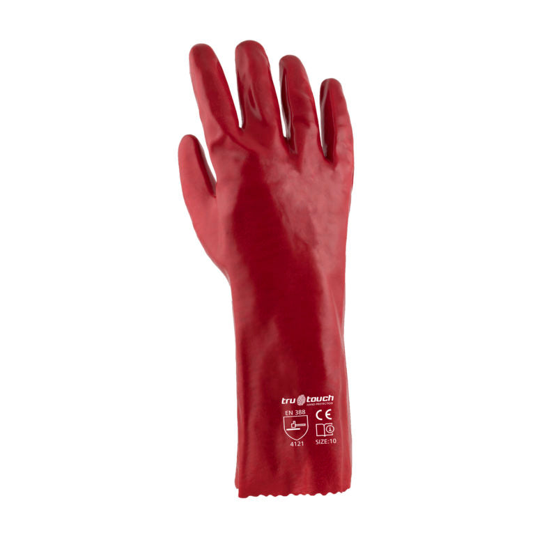Red PVC Medium Weight Gloves