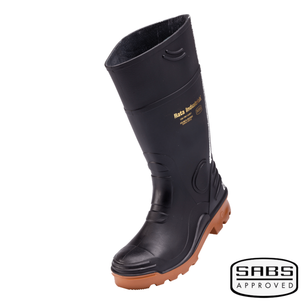 Gumboot Rhino 1 BLK TOFFEE STC