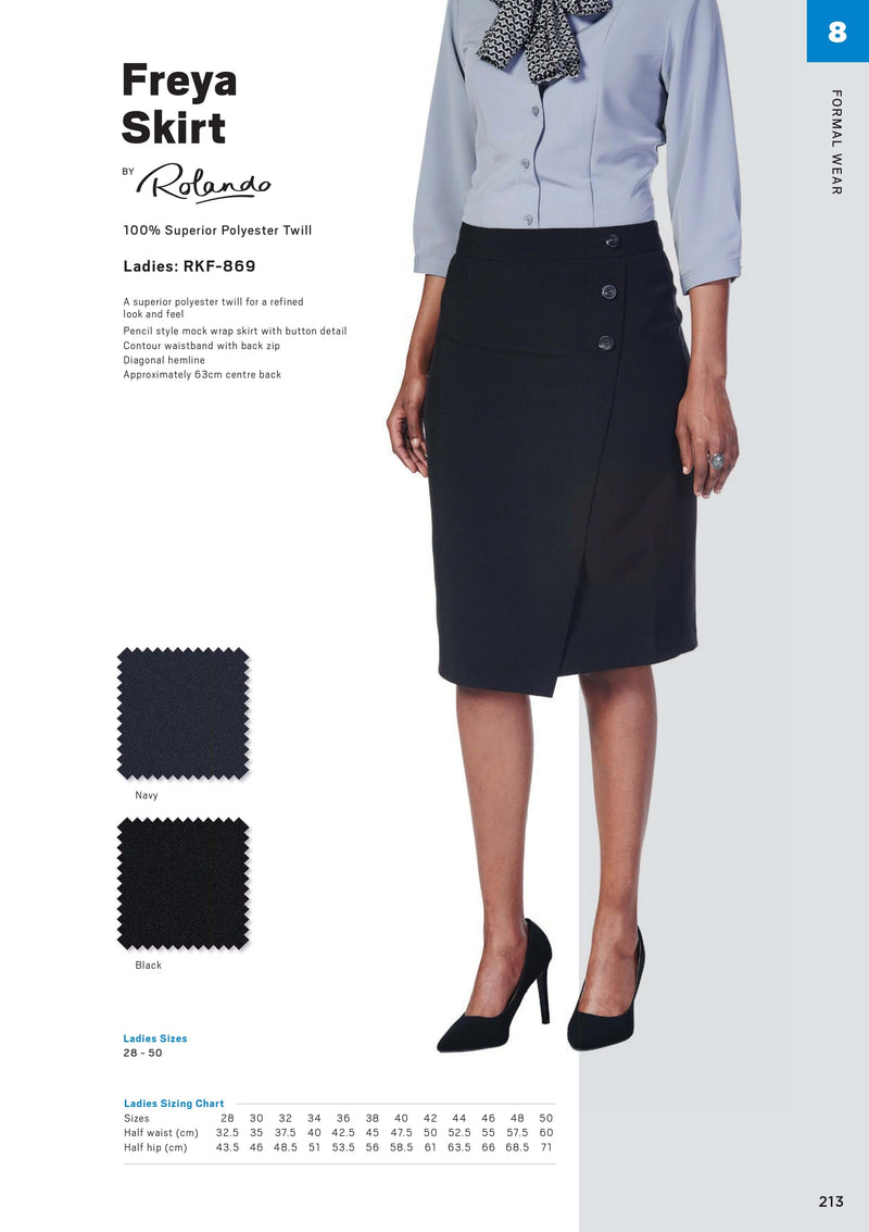 Ladies Freya Pencil Skirt